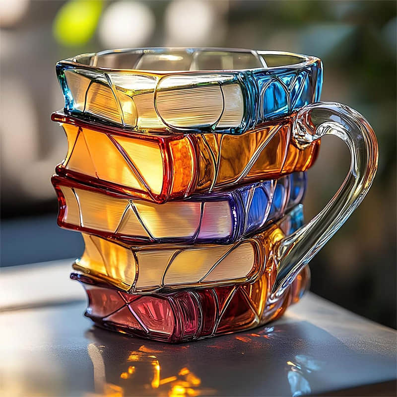 Unikátní ručně vyráběný 3D hrnek štěstí pro nadšence do čtení